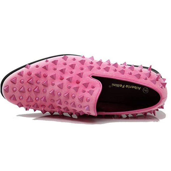 Men's Vintage Spike Dress Loafers Slip On Fashion Shoes Classic Tuxedo Dress sdp - Picture 2 of 7